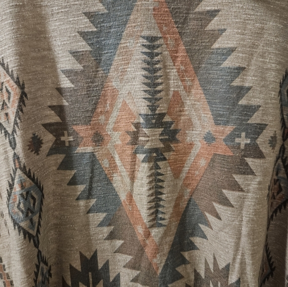 Aztec Patterned Cowl Neck Sweater - Picture 5 of 7